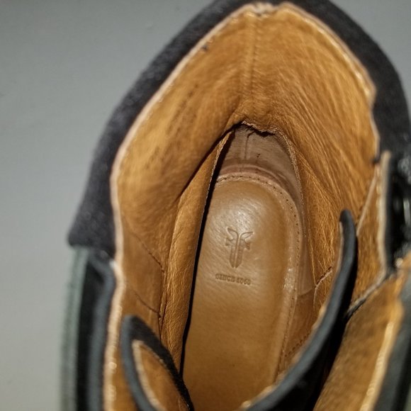 Frye 3478038 Women Suede Zip Lace Up Booties 8.5 M - Picture 13 of 13